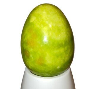 Marble Egg Pastel Color Easter Egg Lime Green White Orange 2.5 x 2 in, 4.8 oz